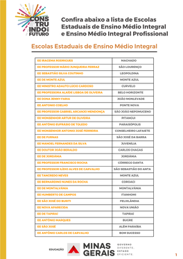 Lista Escolas