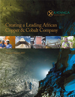 Creating a Leading African Copper & Cobalt Company
