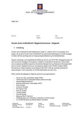 Hovatn Aust Vindkraftverk AS