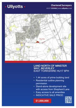 1000000 Land North of Minster Way, Beverley