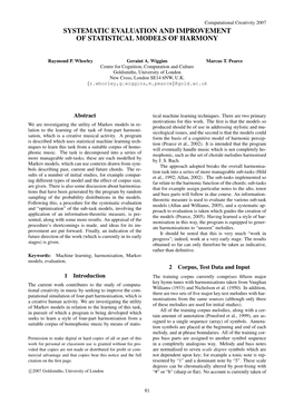 Systematic Evaluation and Improvement of Statistical Models of Harmony