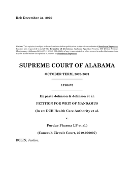 Supreme Court of Alabama