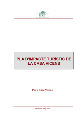 Pla D'impacte Turístic De La Casa Vicens