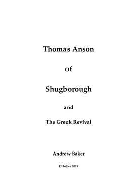 Thomas Anson of Shugborough
