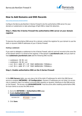 How to Add Domains and DNS Records