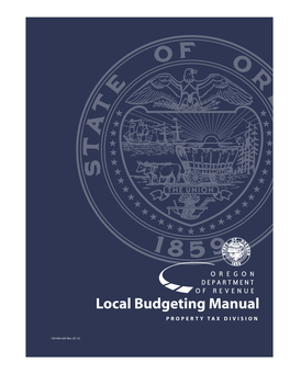 Local Budgeting Manual, 150-504-420