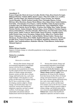 12.5.2021 A9-0115/21 Amendment 21 Frances Fitzgerald, Maria Da Graça