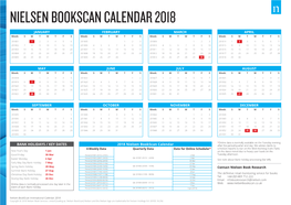 Nielsen Bookscan Calendar 2018