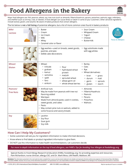 Food Allergens in the Bakery