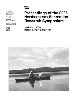 Proceedings of the 2006 Northeastern Recreation Research Symposium