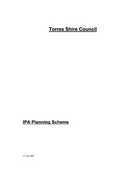 IPA Planning Scheme