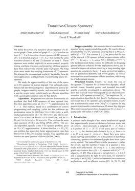 Transitive-Closure Spanners∗