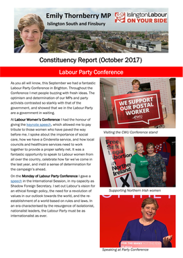 October 2017) Labour Party Conference