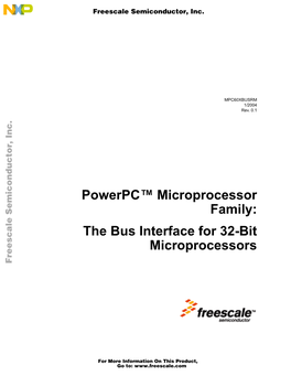 The Bus Interface for 32-Bit Microprocessors That