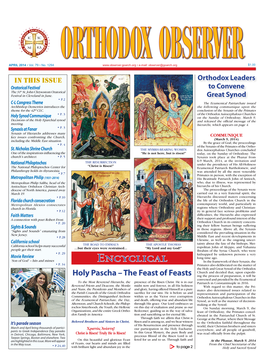 2014+April+-+Orthodox+Observer.Pdf