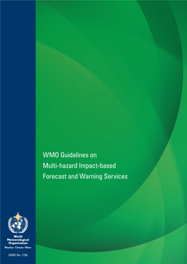 WMO Guidelines on Multi-Hazard Impact-Based Forecast and Warning Services