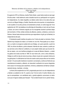 En Agosto De 1874, En Dolores, El Señor Pedro Sotelo –Quien Había