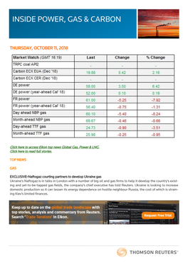 Inside Power, Gas & Carbon