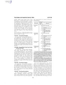 Food Safety and Inspection Service, USDA § 319.104