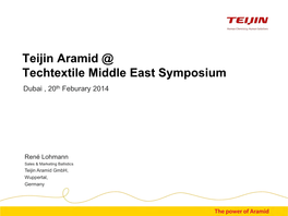 The World of Teijin Aramid