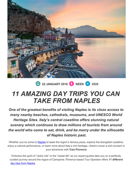 11 Amazing Day Trips You Can Take from Naples