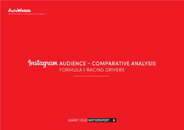 Audience - Comparative Analysis Formula 1 Racing Drivers