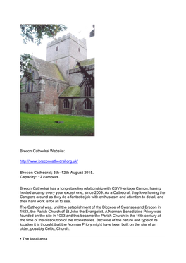 Brecon Cathedral Website