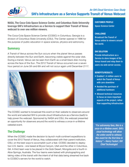 SHI 112712 Case Study Transit of Venus Webcast.Indd