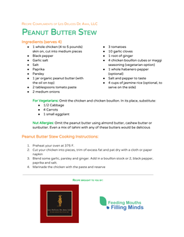 P​Eanut​ B​Utter​ S​Tew