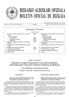 Bizkaiko Aldizkari Ofiziala Boletin Oficial De Bizkaia