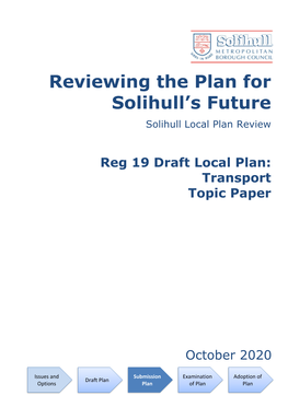 Reg 19 Draft Local Plan: Transport Topic Paper