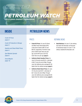 July Petroleum Watch