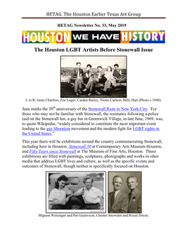 HETAG: the Houston Earlier Texas Art Group