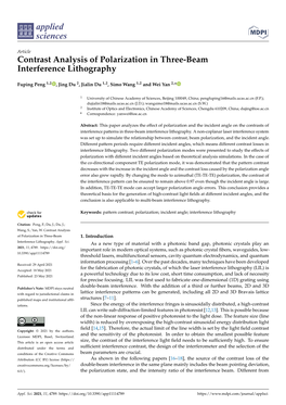 Contrast Analysis of Polarization in Three-Beam Interference Lithography