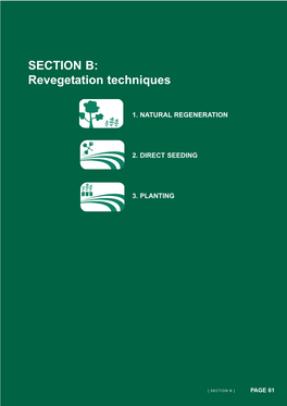 SECTION B: Revegetation Techniques