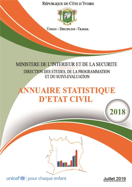 Annuaire Statistique D'état Civil 2018