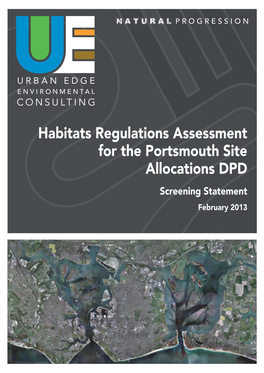 Habitats Regulations Assessment for the Portsmouth Site Allocations Document