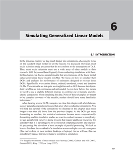 Simulating Generalized Linear Models