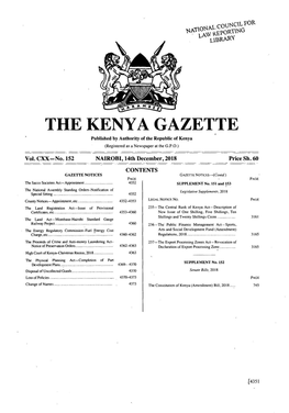 The Kenya Gazette