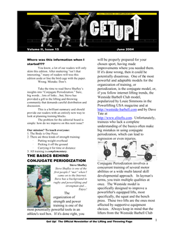 GET up Volume II, Issue 15