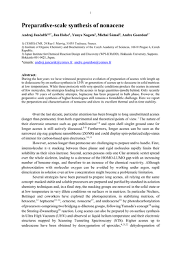 Preparative-Scale Synthesis of Nonacene