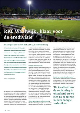 RKC Waalwijk, Klaar Voor De Eredivisie