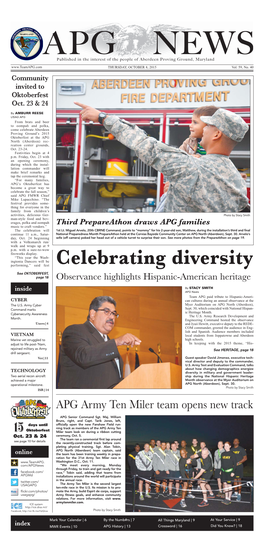 Celebrating Diversity See OKTOBERFEST, Page 18 Observance Highlights Hispanic-American Heritage