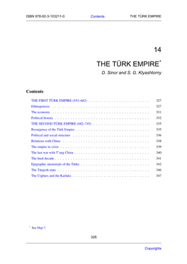 14 the Türk Empire