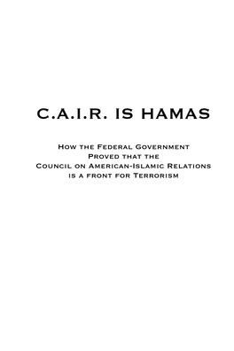 C.A.I.R. Is Hamas