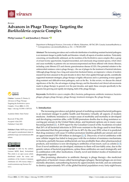 Targeting the Burkholderia Cepacia Complex