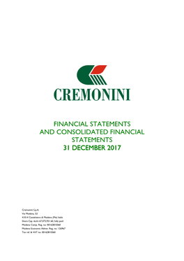 Financial Statements and Consolidated Accounts