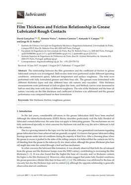 Film Thickness and Friction Relationship in Grease Lubricated Rough Contacts