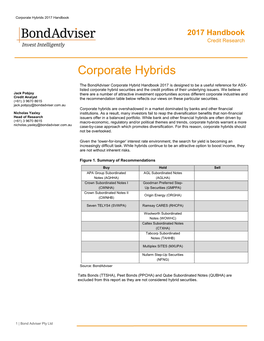 Corporate Hybrids 2017 Handbook