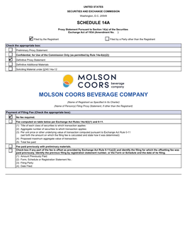 Proxy Statement Pursuant to Section 14(A) of the Securities Exchange Act of 1934 (Amendment No